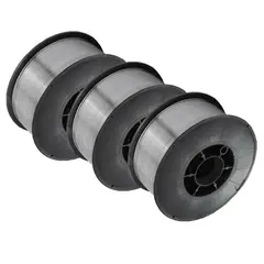 GENERICO - Packx3 Alambre Soldar 08mm 5kg Rollo MIG Sin Gas E71T-11 Flux Cored