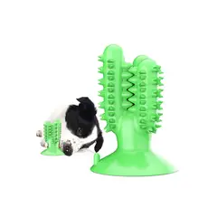 QUE PATAS PET SHOP - Juguete Mordedor Cactus para Perros Resistente Verde