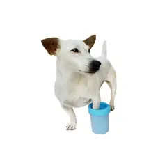 SOFT GENTLE - Limpia Pata Perro Gato Chico Celeste