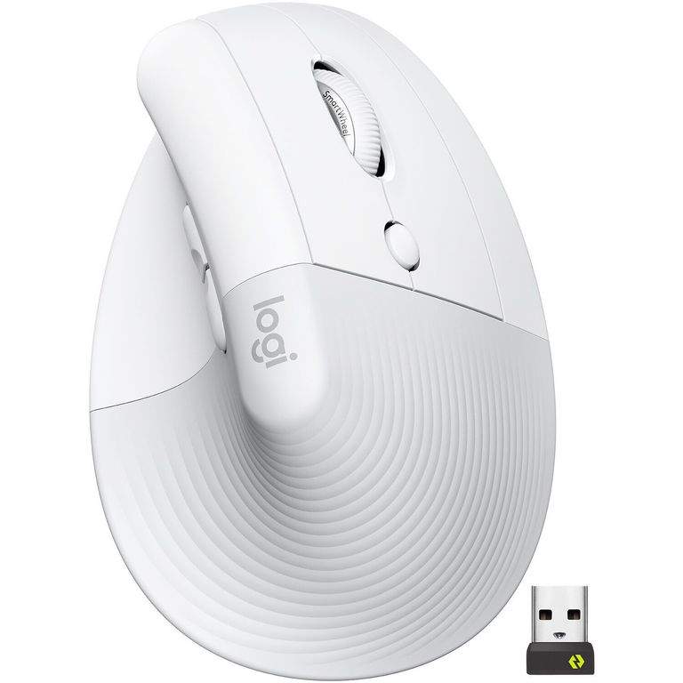 Mouse Lift Wireless Vertical Ergonómico Blanco - 910-006469