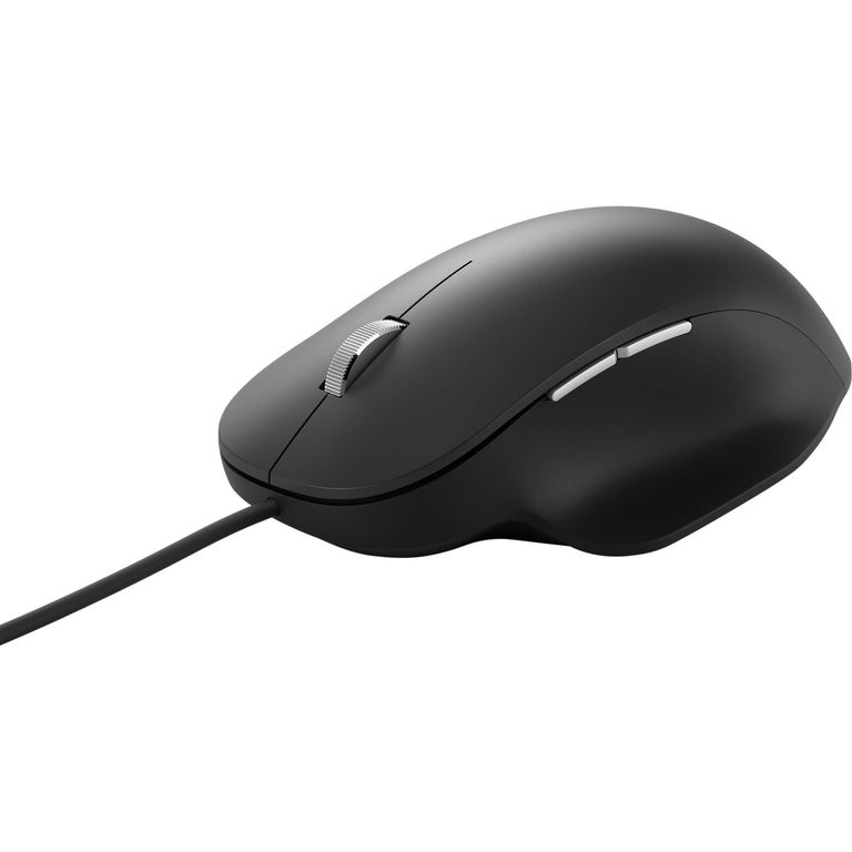Microsoft Mouse Ergonómico BlueTrack Cableado USB Negro - RJG-00001