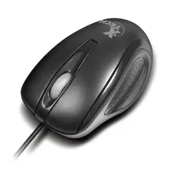 XTECH - Mouse Alámbrico con Sensor óptico 3 Botones USB Negro - XTM-175