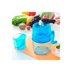 GRETAIL - Raspadillera Trituradora Hielo Manual Azul