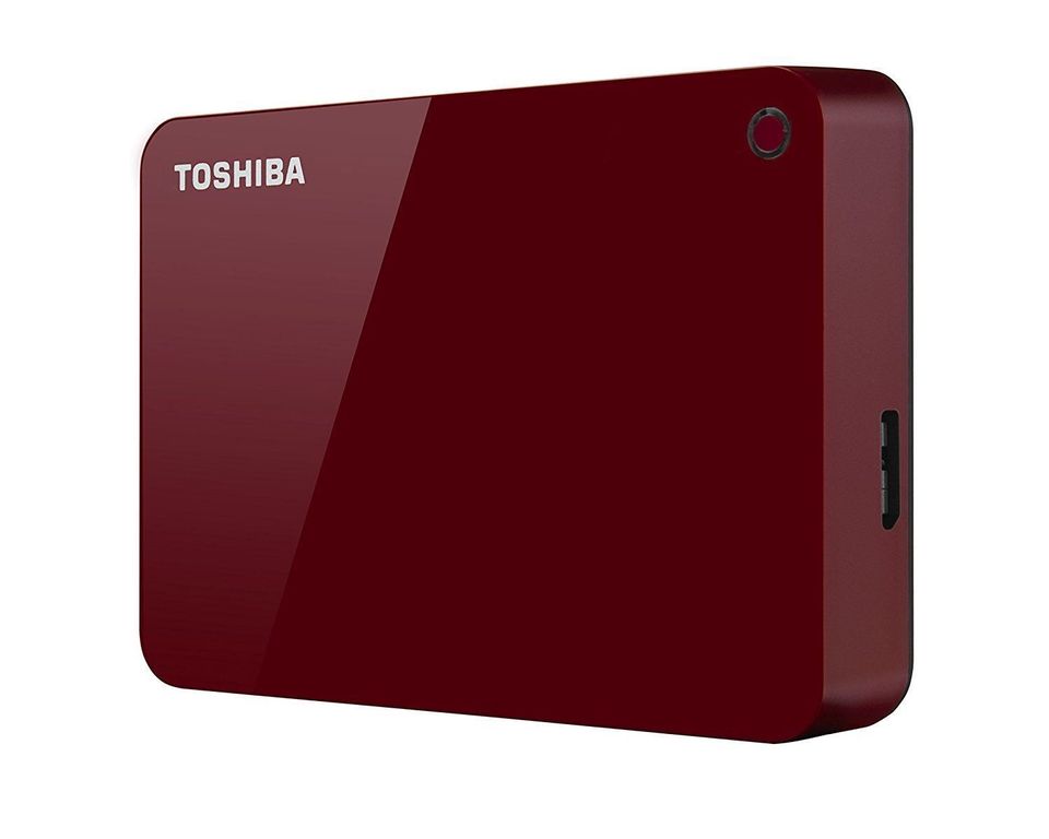 Toshiba 1TB Canvio Advance Rojo Disco Externo - HDTC910XR3AA