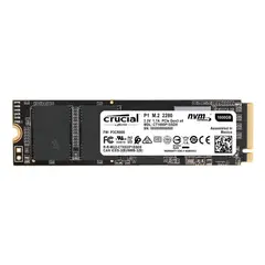 CRUCIAL - Disco Sólido 1TB P1 NVMe M2 Internal SSD - CT1000P1SSD8