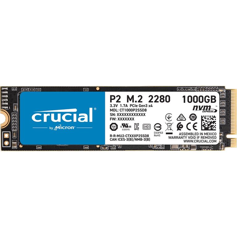 Disco Sólido 1TB P2 NVMe M2 Internal SSD - CT1000P2SSD8