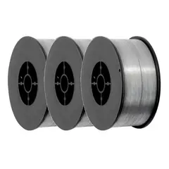 GENERICO - Packx3 Alambre de Soldar 09mm 1kg Rollo MIG Sin Gas E71T-11 Flux Cored