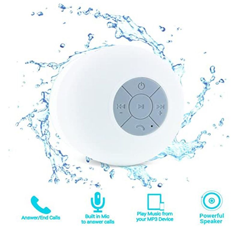 Aduro AquaSound WSP20 Altavoz De Ducha Inalámbrico Portátil