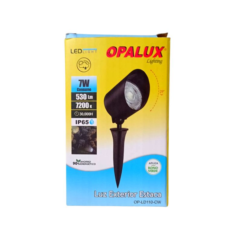 Foco Ahorrador Exterior Estaca Luz Blanca Led 7w Ip65