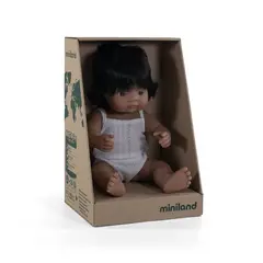 MINILAND - MUÑECA BEBE LATINA 38CM DOLLS