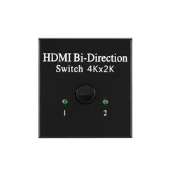 GENERICO - Switch Adaptador Hdmi 2 Puertos Conmutador Selector