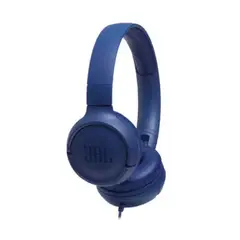 JBL - Audífonos T500 Pure Bass Sound On Ear con Micrófono Azul