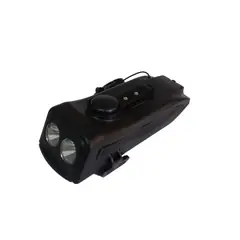 GENERICO - Luz Delantera 4 En 1 Para Bicicleta Timbre Soporte Hdrt-1018 Negro