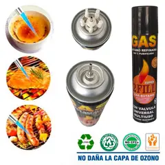 GENERICO - Gas Butano Ultra Refinado Recarga Todo Tipo Encendedores