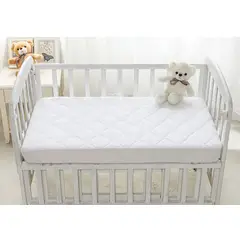 GENERICO - Protector de colchon Acolchado + Protector Impermeable tamaño cuna