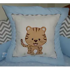 GENERICO - Cojin para cuna Bordado de tigre bebe