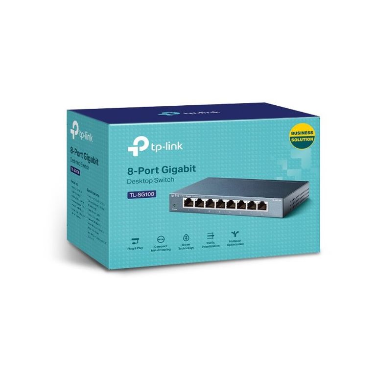 Switch 8 puertos metal gigabit tp-link tl-sg108