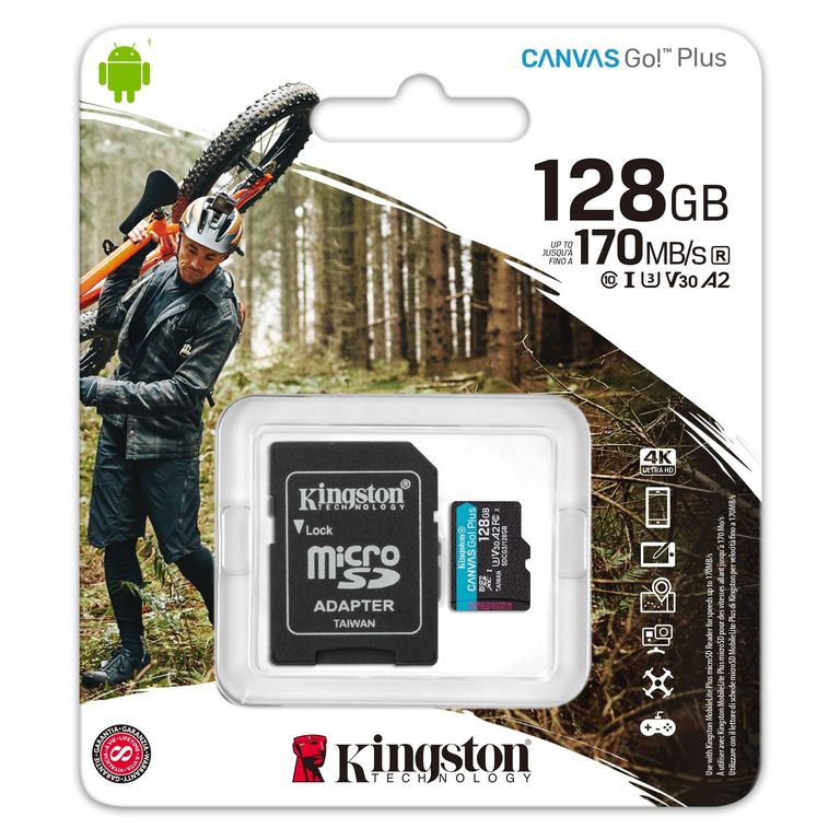 128GB Canvas Go Plus UHS I MicroSDXC SDCG3128GB