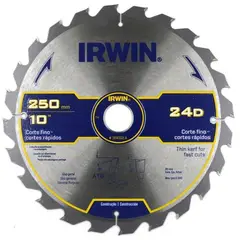 IRWIN - Classic Disco Sierra Circular / Inglete 10'' X 24T, 30 mm