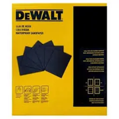 DEWALT - Lija en Pliego al Agua Grano 150 Oxido Aluminio - Pack 50 unid