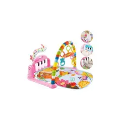 GENERICO - Gimnasio de bebe con piano para patear rosado