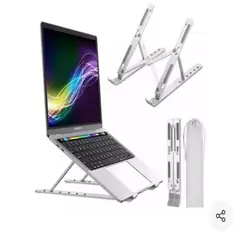 GENERICO - Base Soporte Laptop Aluminio Notebook Mac Macbook Tabletas Ajustable