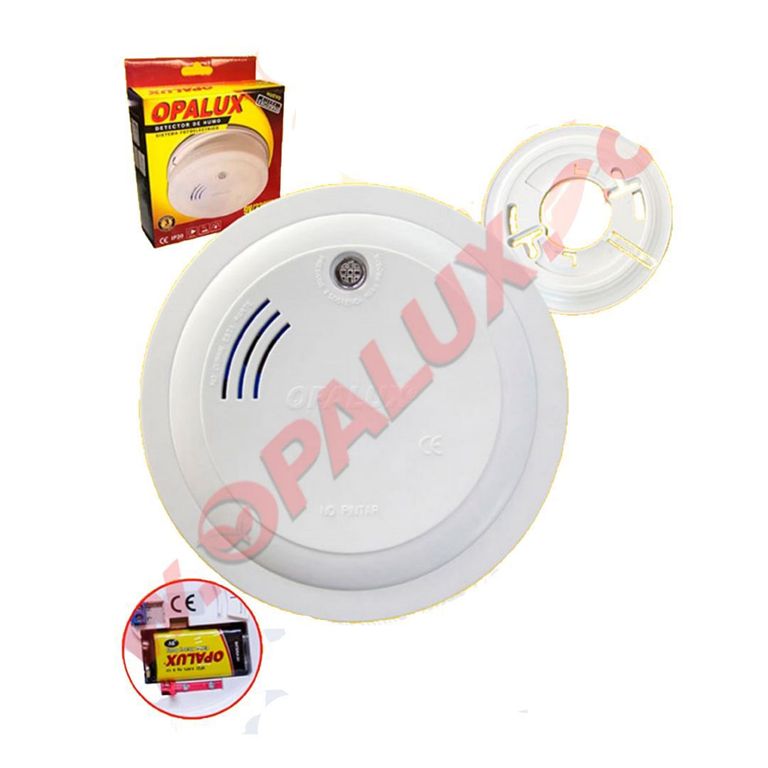 Detector De Humo Con Alarma 9v Lx-98