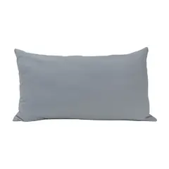 NIENNA HOME - Cojín Rectangular De Lino Color Gris Con Relleno Incluido