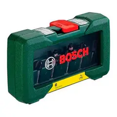 BOSCH - Set X 6 Fresas Vastago 1/4 Hm