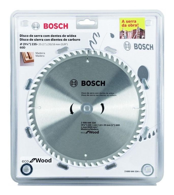 Disco de Corte 7 1/4" ECO Madera 60 D para Sierra Circular