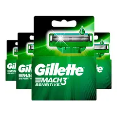 GILLETTE - Mach3 Sensitve Cartuchos 2 unidades PackX4