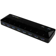 STARTECH - Hub USB 3.0 de 10 Puertos con Alimentación ST103008U2C