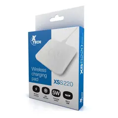 XTECH - Cargador inalámbrico inalámbrico Blanco iPhone Android - XSS-220
