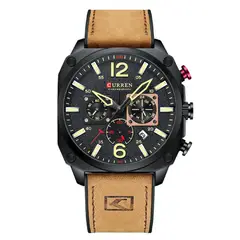 CURREN - RELOJ 8398 MARRON SQUARE