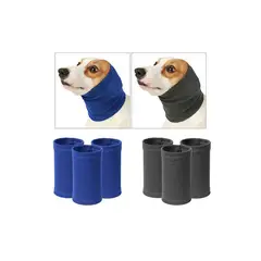 GENERICO - Protector para Cabeza Antiestrés para Mascotas Gris Talla L