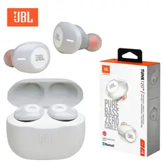 JBL - Auriculares Tune 120TWS Truly Bluetooth Blanco - JBLT120TWSWHTAM