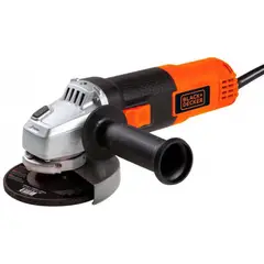 B & D - Esmeril Angular 4-1/2" 820W + Guantes + Lente + Disco con Maletin