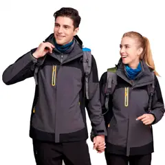 GENERICO - Casaca Chaqueta 3 en 1 Camping Polar Unisex Impermeable Invierno Frio