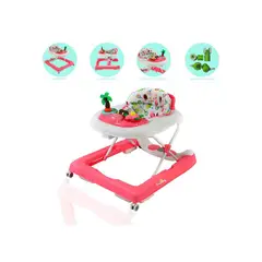 FIRST TOY - Andador Para Bebé Musical Graduable »PALMERA» Pink