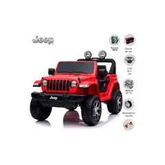 JEEP - Carro a Batería «RUBICON» Red Licenciado Pantalla MP4