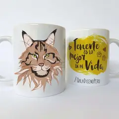 QALA DISEÑO - Taza 11 oz. - Gato Melena