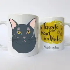 QALA DISEÑO - Taza 11 oz. - Gato Negro