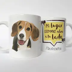 QALA DISEÑO - Taza 11 oz. - Perro Beagle