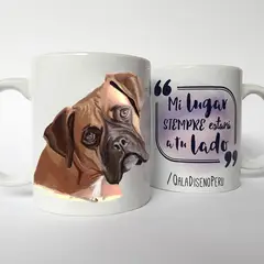 QALA DISEÑO - Taza 11 oz. - Perro Bóxer