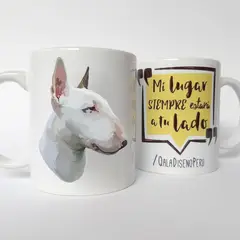 QALA DISEÑO - Taza 11 oz. - Perro Bull Terrier