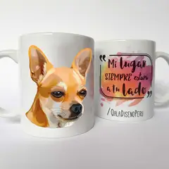 QALA DISEÑO - Taza 11 oz. - Perro Chihuahua D.