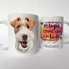QALA DISEÑO - Taza 11 oz. - Perro Fox Terrier
