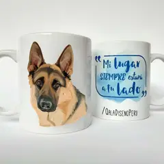 QALA DISEÑO - Taza 11 oz. - Perro Pastor Alemán