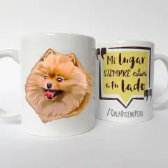QALA DISEÑO - Taza 11 oz. - Perro Pomerania