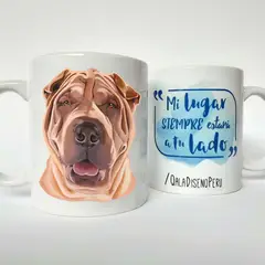 QALA DISEÑO - Taza 11 oz. - Perro Shar Pei